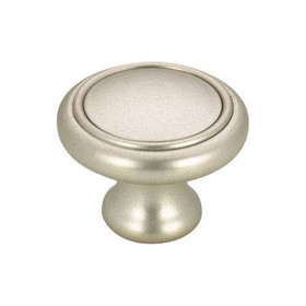 34mm Dia. Eclectic Expression Plastic Round Ring Knob - Satin Nickel