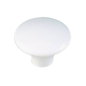 38mm Dia. Eclectic Expression Plastic Round Knob - White