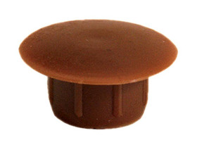 Cover Cap, plastic, light brown, 13mm diameter, 8mm post length