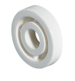 Spacer, plastic, white, 20.5mm diameter x 3mm length