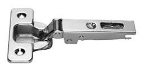 Salice C2PAP99 Push Hinge, steel, nickel-plated, 110degree, full overlay, screw-on, Mod 17