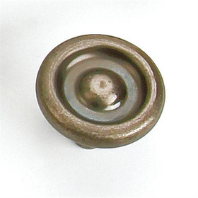 1-1/4" Dia. Round Foundry Knob - Antique Pewter