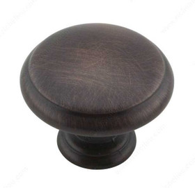 30mm Dia. Transitional Expression Round Knob - Oil Rubbed Bronze