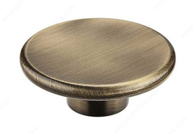 57mm Dia. Contemporary Expression Concave Round Knob - Antique English