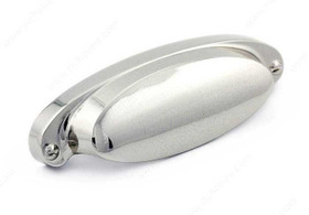 64mm CTC Contemporary Expression Oval Cup Pull - Nickel