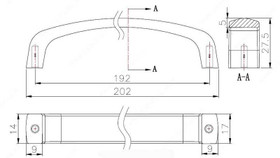 192mm CTC Modern Expression Bench Pull - Brushed Nickel