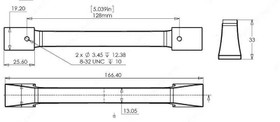 128mm CTC Transitional Ramp Cabinet Pull - Antique Nickel