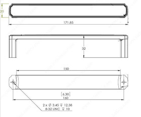 160mm CTC Transitional Flat Bench Pull - Nickel