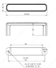 96mm CTC Transitional Flat Bench Pull - Nickel