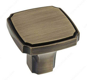 35mm Square Transitional Bench Knob - Antique English