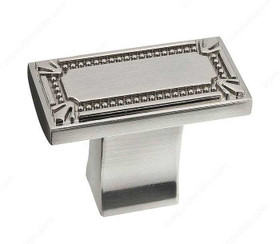 43mm Classic Flat Top Rectangular Base T-Bar Knob - Brushed Nickel