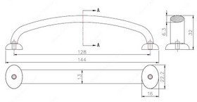 128mm CTC Classic Expression Slide Pull - Brushed Nickel