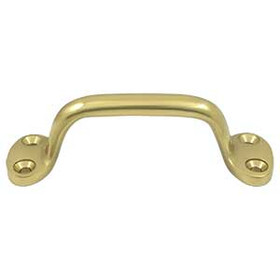 5" CTC Solid Brass Pull - Polished Brass