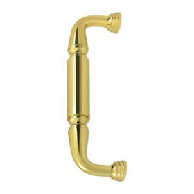 8" CTC Door Pull without Rosette - Polished Brass