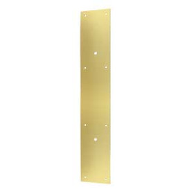 20" Push Plate for 10" Door Pull - Polished Brass