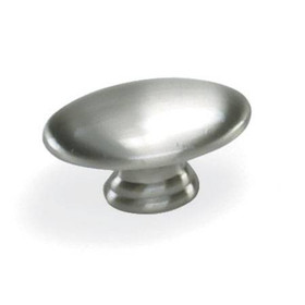 1-1/2" Nantucket Oval Knob - Satin Pewter