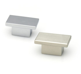 16mm CTC Rectangular Knob - Stainless Steel Look