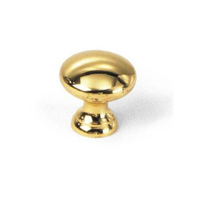 1-3/8" Dia. Brass Knob - Solid Brass