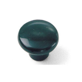 1-1/4" Dia. Round Plastic Knob - Hunter Green