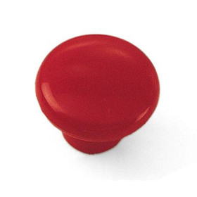 1-1/4" Dia. Round Plastic Knob - Red