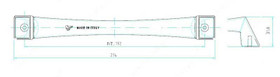 192mm CTC Deco Inspiration Pull - Graphite