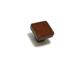 36mm Square Cast Iron Rustic Style Knob - Rust