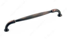 192mm CTC Country Style Pinched Bar Pull - Oil Rubbed Bronze