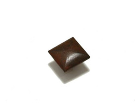 35mm Square Rustic Style Inspiration Knob - Rust