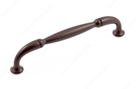 128mm CTC Country Style Pinched Bar Pull - Hammered Rust