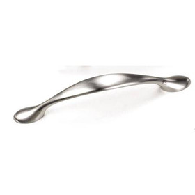 96mm CTC Delano Small Spoonfoot Pull - Brushed Satin Nickel