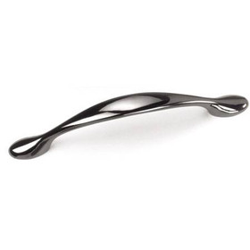 96mm CTC Delano Small Spoonfoot Pull - Black Nickel