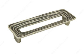 128mm CTC Classic Art Deco Style Hollow Ridged Bench Pull - Faux Iron