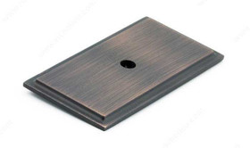 64mm Classic Rectangular Handle Backplate - Oil Rubbed Bronze