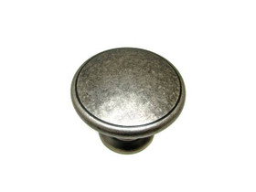44mm Dia. Classic Expression Flat Round Edged Knob - Pewter