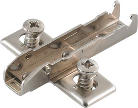 Grass Tiomos Wing Baseplate, 3-point fixing, 13.5mm euroscrew, steel, nickel-plated, 2mm