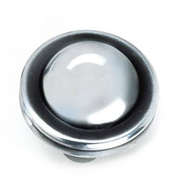 1-1/4" Dia. Contemporary Knob - Antique Silver