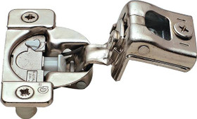 Grass TEC 864 Wrap Around Hinge, 108 degree opening, 1-1/4" overlay, soft-close, screw-on, steel, nickel-plated, 45/9.5 drilling pattern