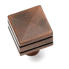 7/8" Square Kama Knob - Rust