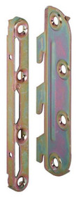 Bed Fitting, steel, silver, chromated, 130mm - Box of 30