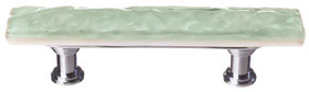 5" Glacier Spruce Green Skinny Pull - Satin Nickel