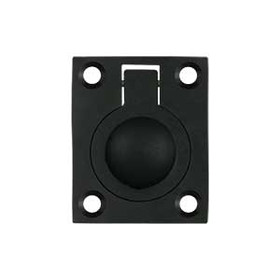 1-3/8" Flush Ring Pull - Paint Black