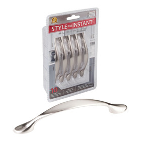 96mm CTC Somerset Transitional Bow Pull - 10 Pack - Satin Nickel