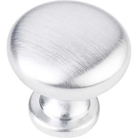 1-3/16" Dia. Round Madison Knob - Brushed Chrome