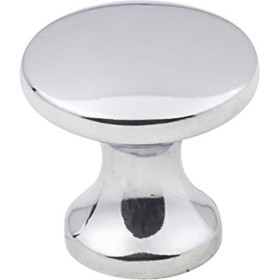 1" Dia. Round Geneva Knob - Polished Chrome