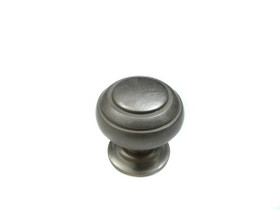 1-1/4" Dia. Classic Expression Round Double Ring Knob - Brushed Nickel