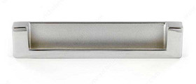 128mm CTC Expression Style Recessed Rectangular Slot Pull - Chrome