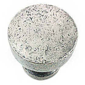 1-1/4" Dia. Round Precision Knob - Distressed Pewter