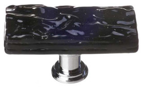 2" Glacier Black Skinny Long Knob - Oil Rubbed Bronze