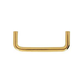 3-1/2" CTC Solid Brass Wire Pull - PVD Polished Brass