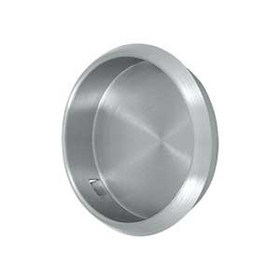 2-1/8" Dia. Round Flush Pull - Brushed Chrome